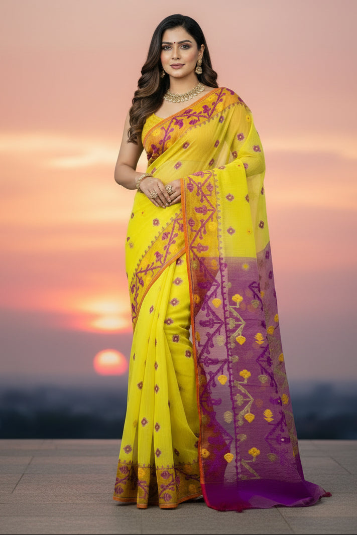 Ranga Probhat Jamdani Saree