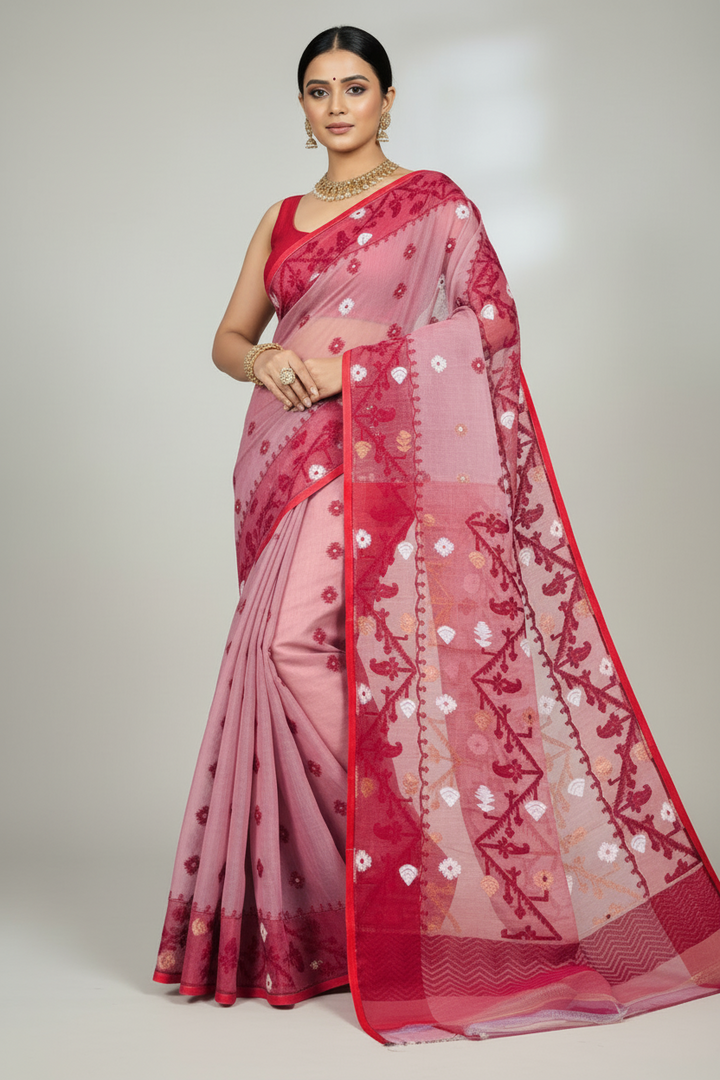 Ranga Probhat Jamdani Saree