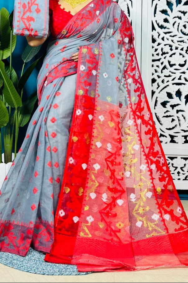 Ranga Probhat Jamdani Saree