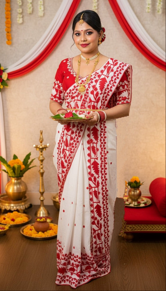 Sneha-Sutra Wedding Collection(Saree With Blouse Combo)