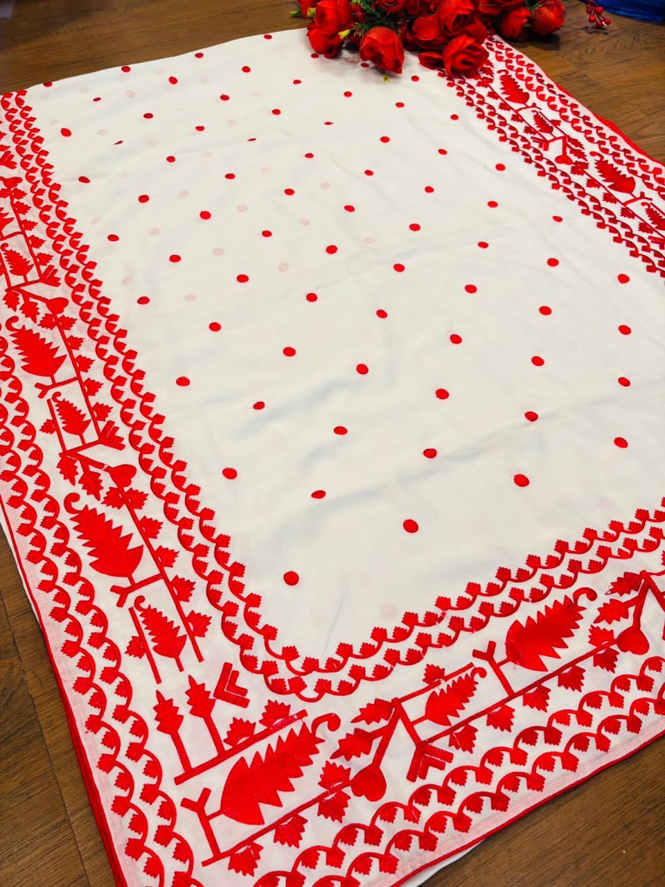 Sneha-Sutra Wedding Collection(Saree With Blouse Combo)