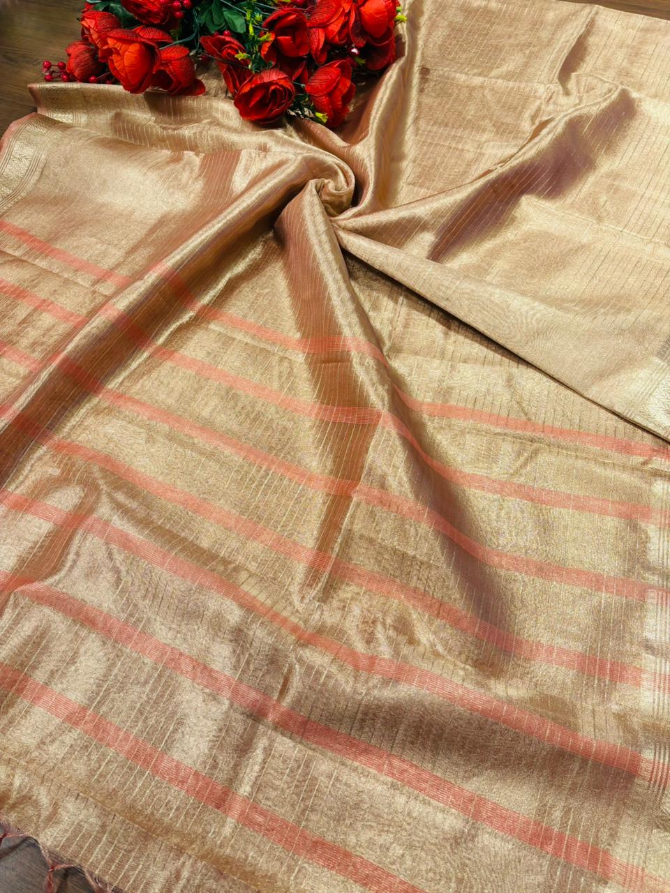 Pampering The Tissue Silk Saree