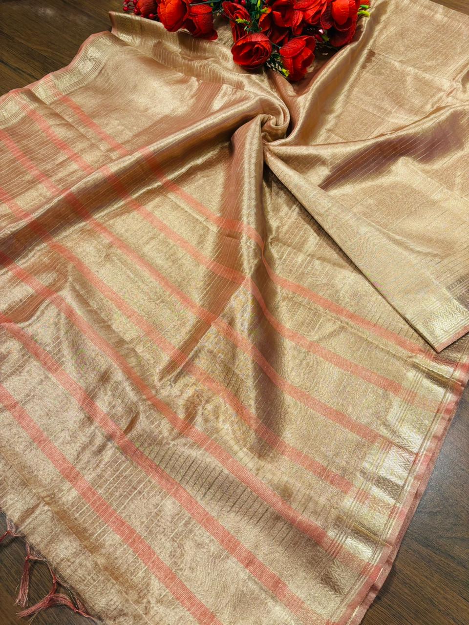 Pampering The Tissue Silk Saree