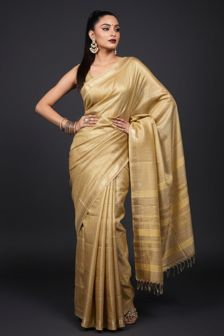 Pampering The Tissue Silk Saree