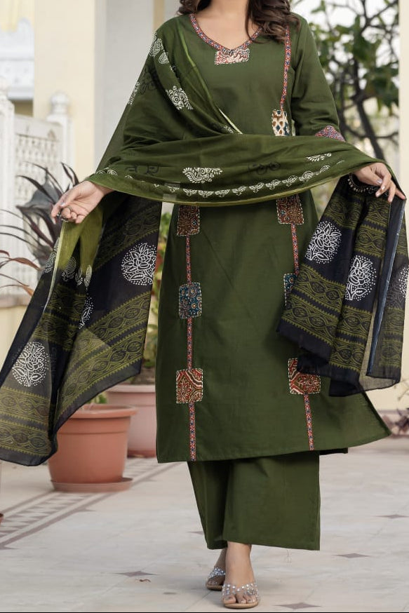 Scarlet Grace Cotton Kurti Set