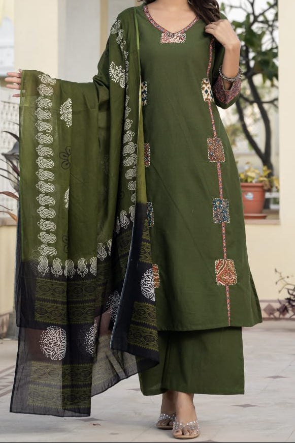 Scarlet Grace Cotton Kurti Set