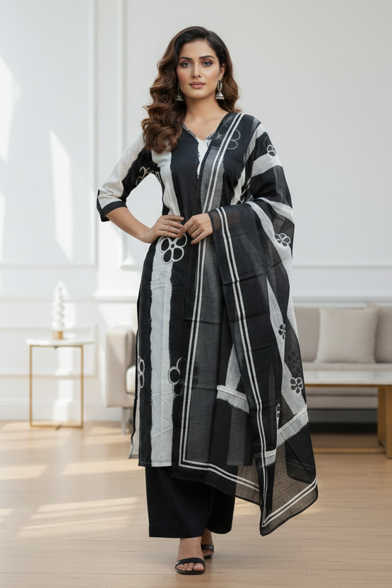 Timeless Glow Cotton Kurti Set