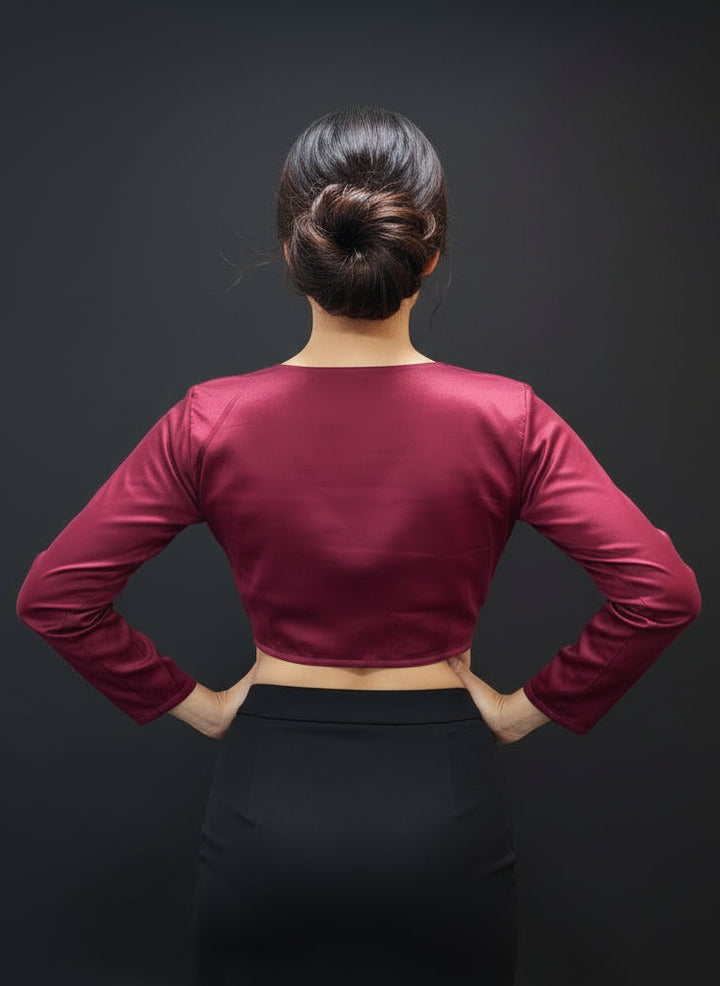 Solid Trends-Fancy Designer Blouse