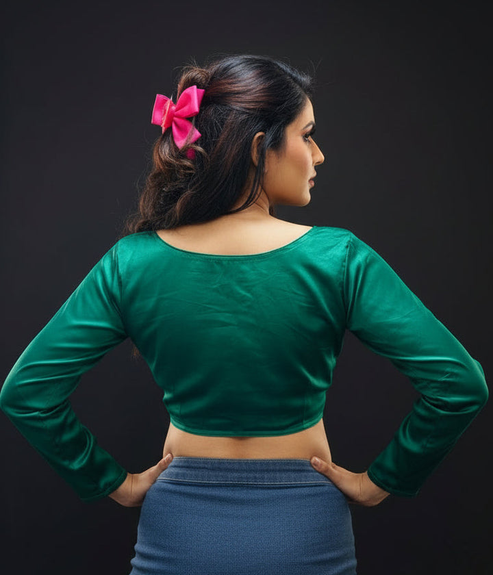 Solid Trends-Fancy Designer Blouse