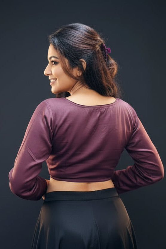 Solid Trends-Fancy Designer Blouse