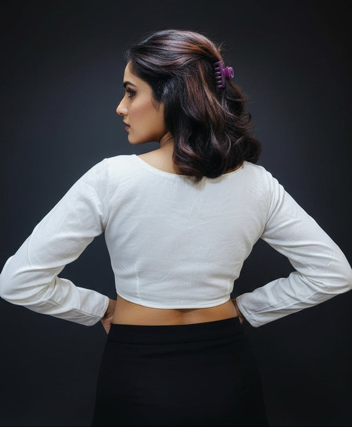 Solid Trends-Fancy Designer Blouse