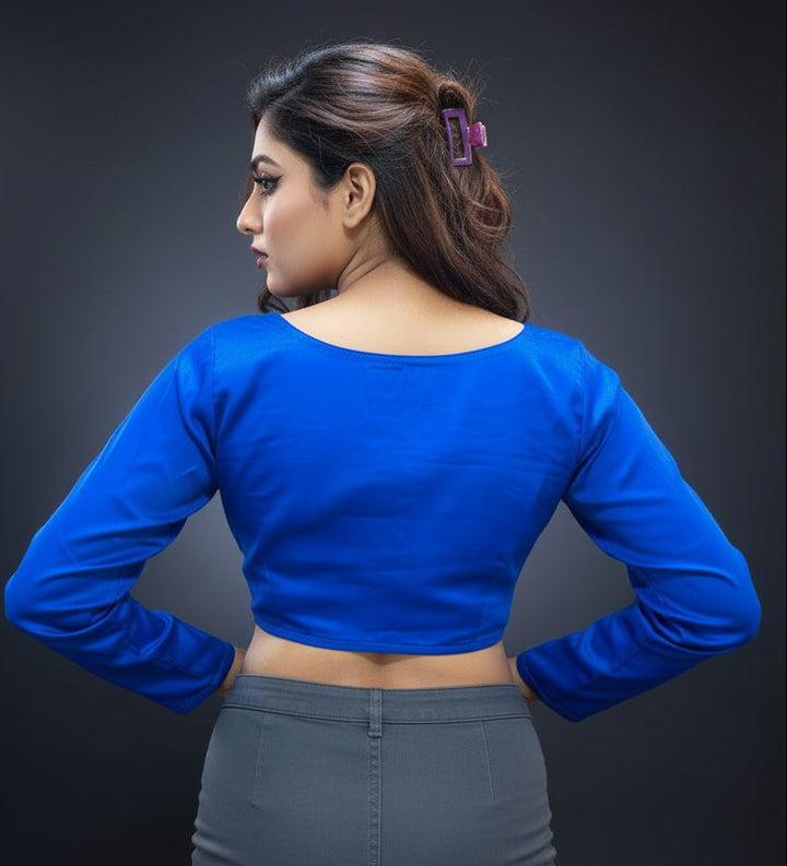 Solid Trends-Fancy Designer Blouse