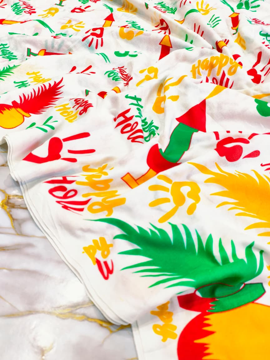Holi Special-Rang Mahal Mul Cotton Saree