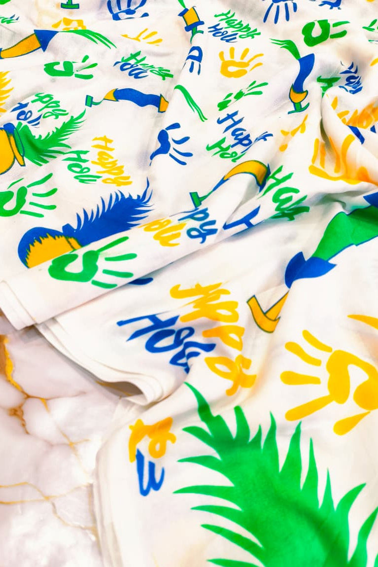 Holi Special-Rang Mahal Mul Cotton Saree