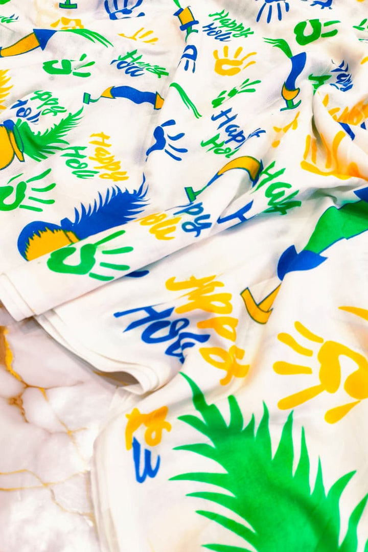Holi Special-Rang Mahal Mul Cotton Saree