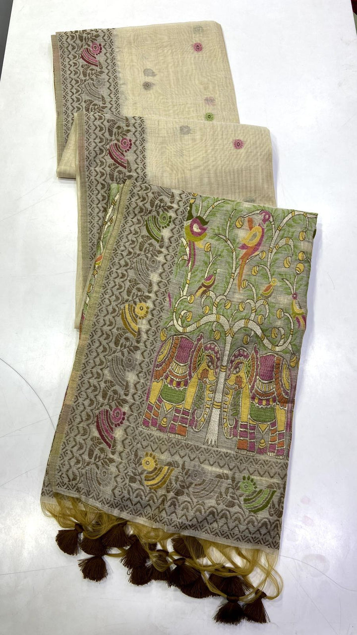 Story of Grace Cotton Jamdani Saree