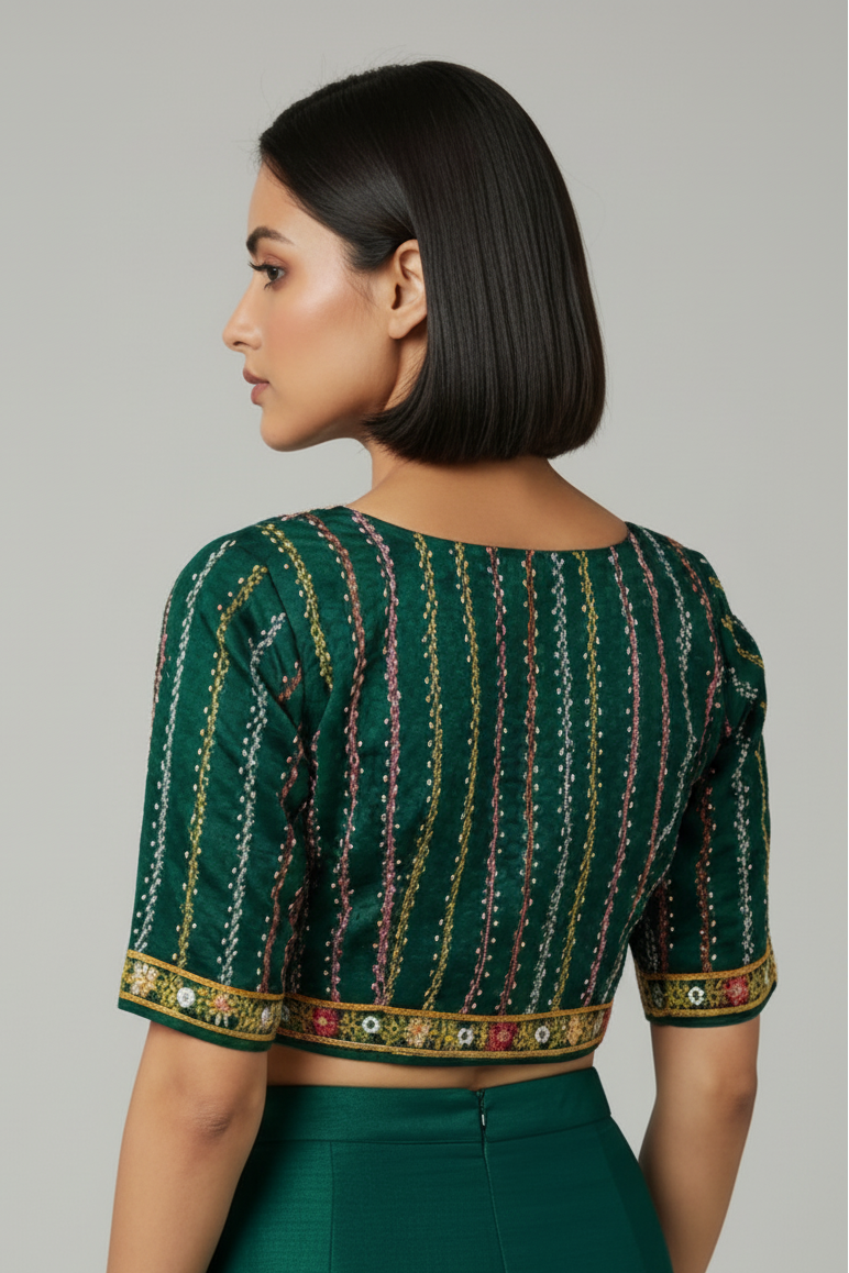 Bhumi-Multicolor Handwork Blouse