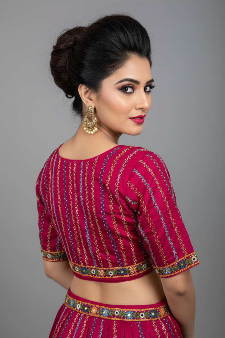 Bhumi-Multicolor Handwork Blouse