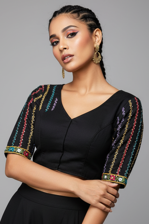 Bhumi-Multicolor Handwork Blouse