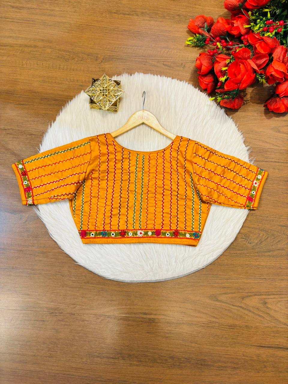 Bhumi-Multicolor Handwork Blouse