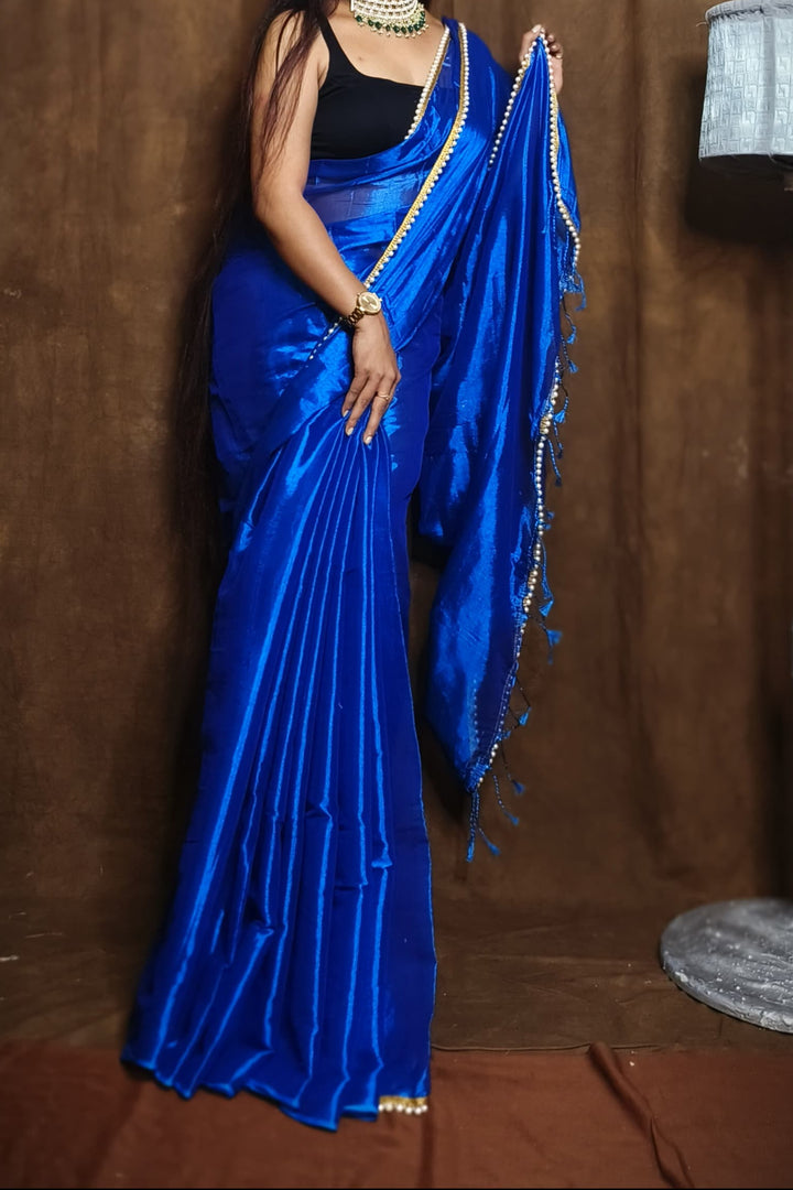 Scarlet Pearl Raga Tissue Silk Saree