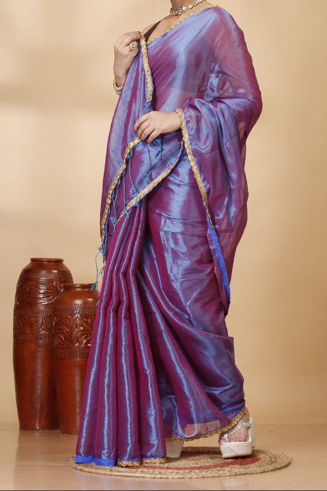 Sew In Style Raga Tissue Silk Saree