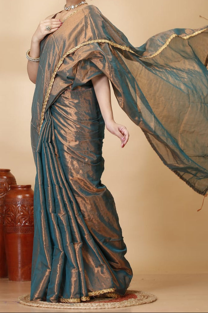 Sew In Style Raga Tissue Silk Saree