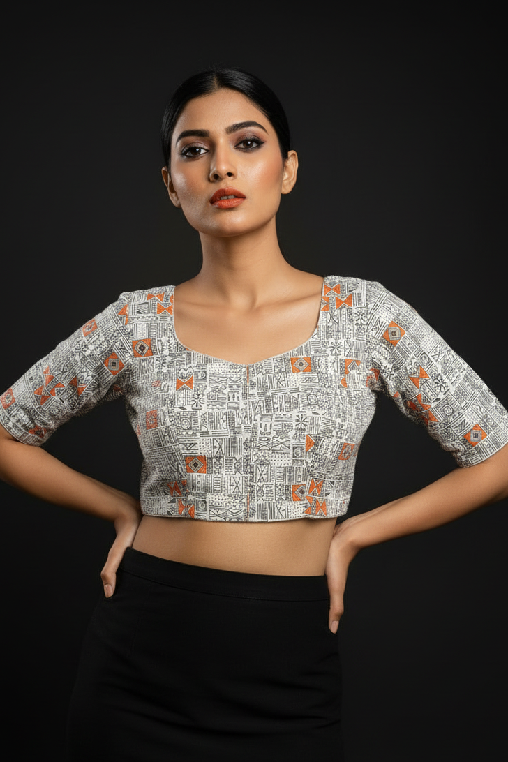 Flexi Dream -Smoky Stretchable Blouse