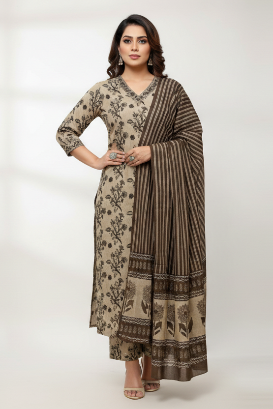 Mourika Cotton Kurti Set