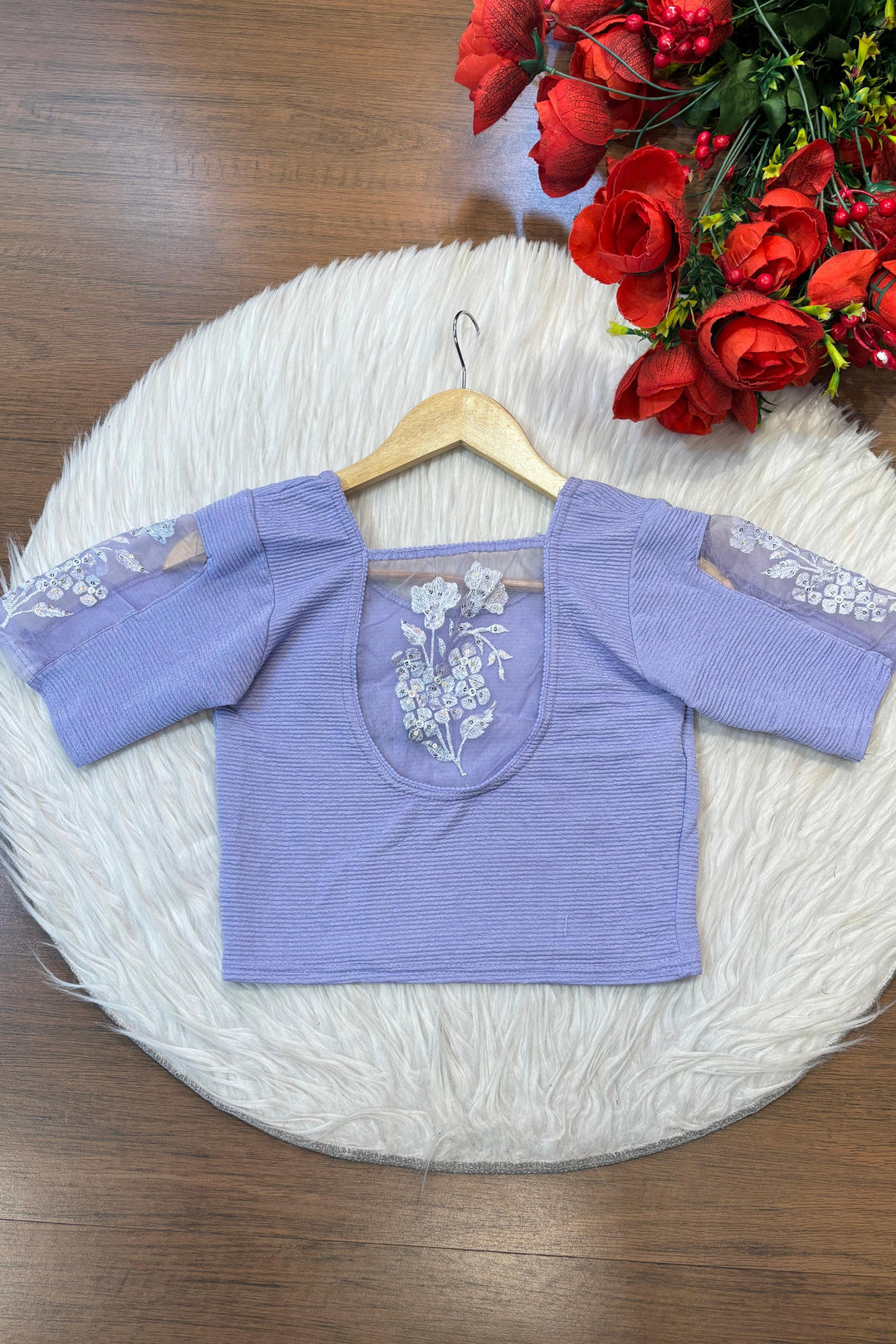 Comfort Ease-Stretchable Knitted Blouse