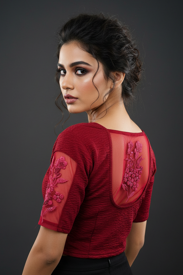 Comfort Ease-Stretchable Knitted Blouse