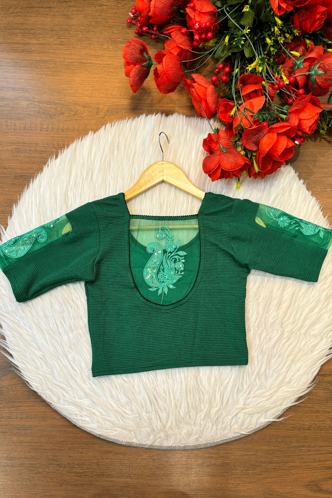 Retro Revival-Stretchable Knitted Blouse