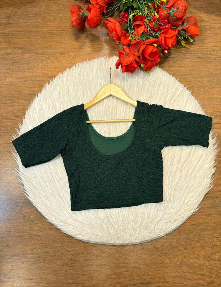 Pure Form-Stretchable Knitted Blouse