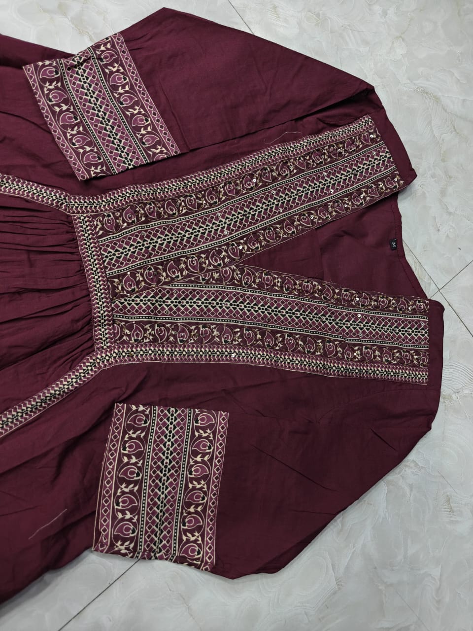 Recent Trends-Designer Cotton Kurti Set