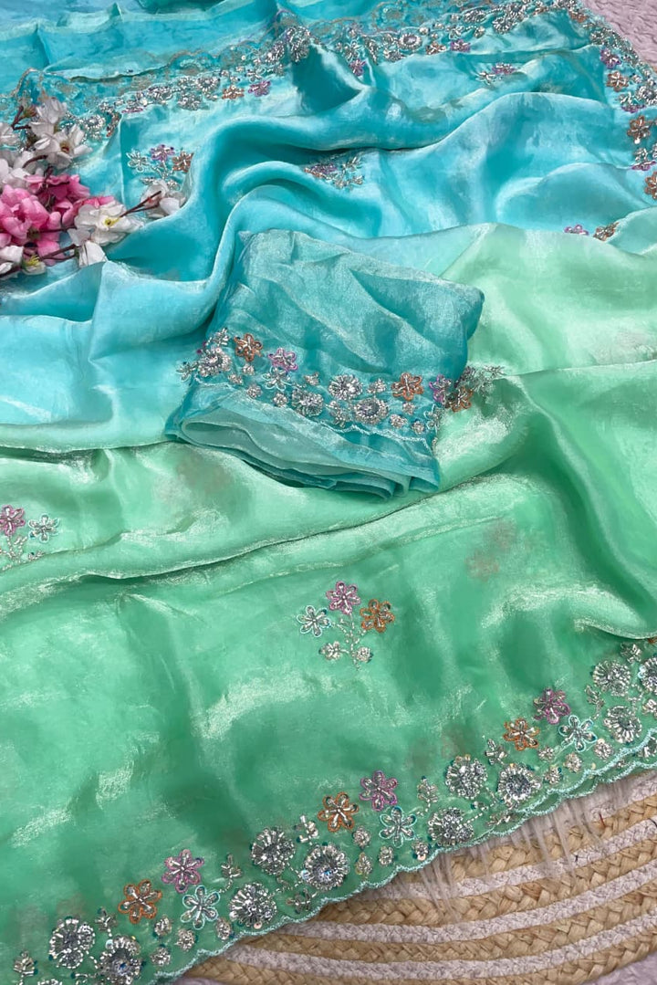 Gulbahar Grace Fancy Satin Silk Saree