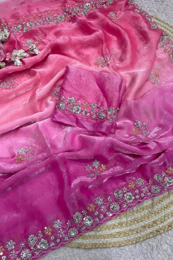 Gulbahar Grace Fancy Satin Silk Saree