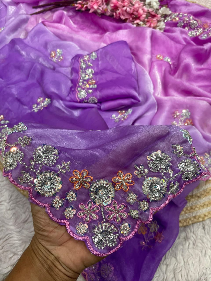 Gulbahar Grace Fancy Satin Silk Saree