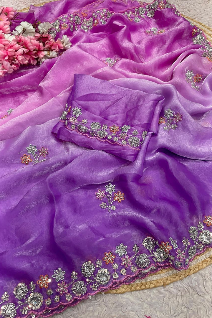 Gulbahar Grace Fancy Satin Silk Saree