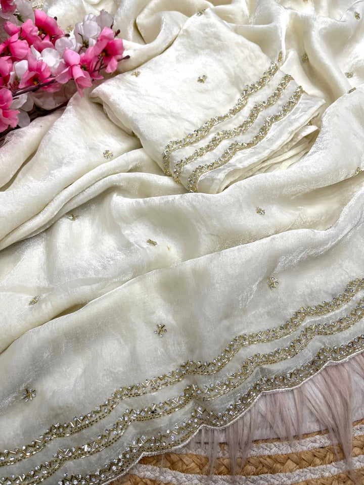 Ethnic Spiral Fancy Silk Saree