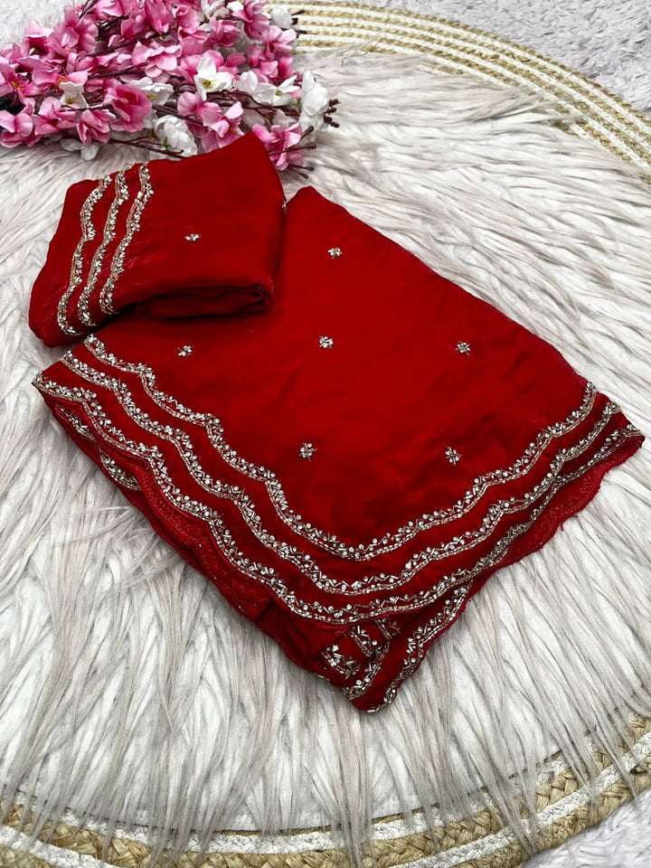 Ethnic Spiral Fancy Silk Saree