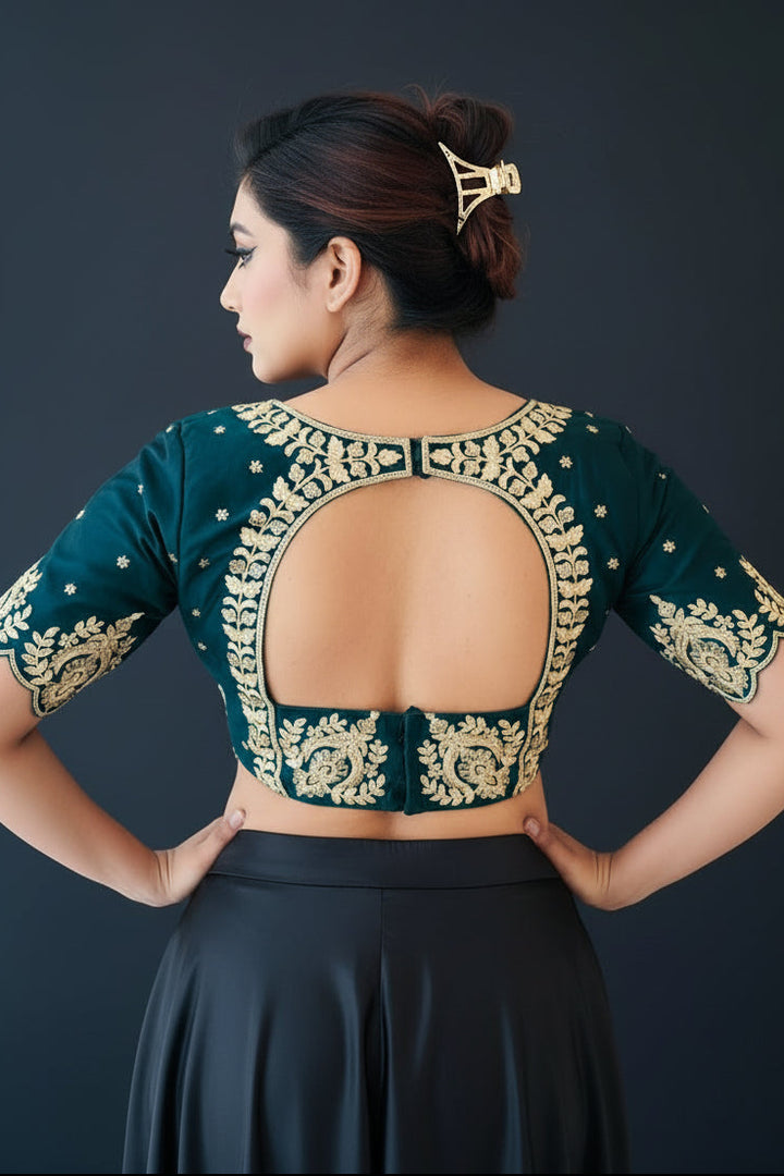 The Empress Glow V-Neck Blouse