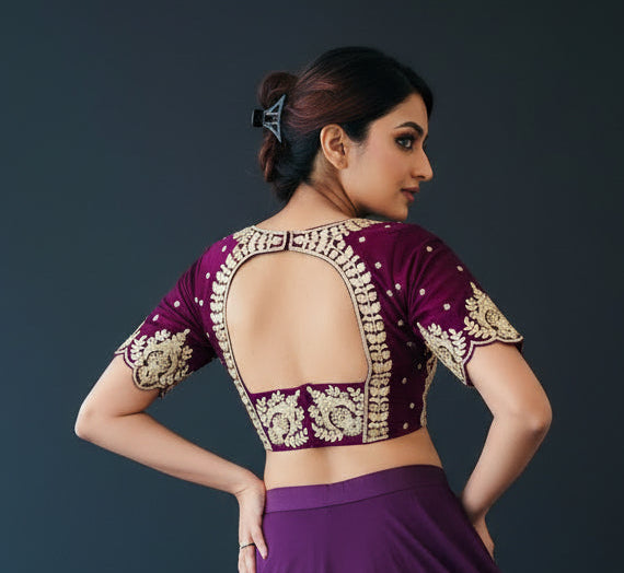 The Empress Glow V-Neck Blouse