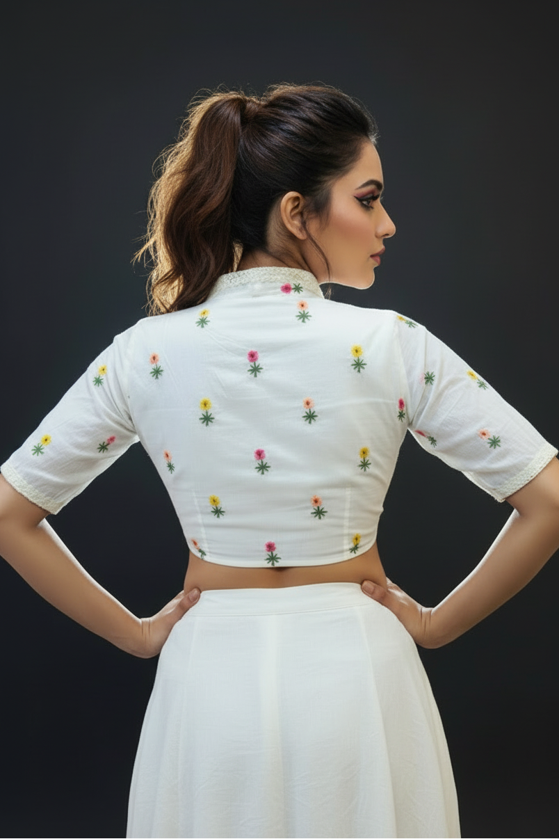 Cute And Stylish-Embroidered Blouse