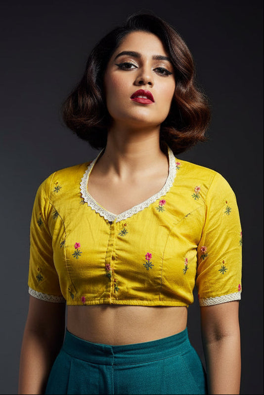 Cute And Stylish-Embroidered Blouse