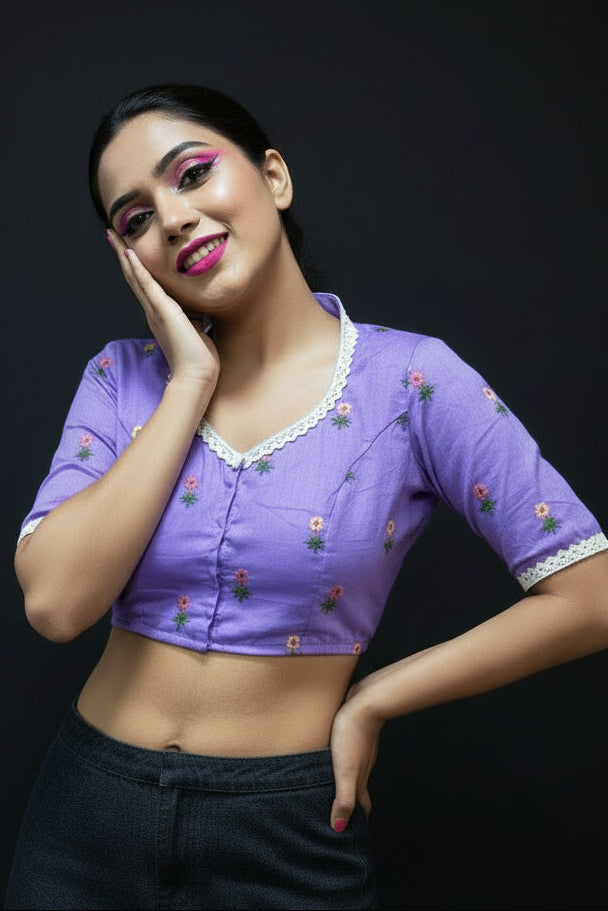 Cute And Stylish-Embroidered Blouse