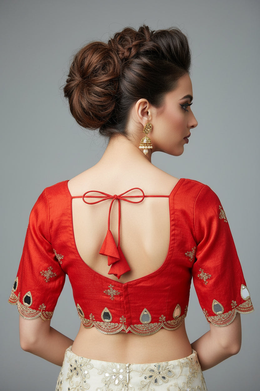 Standing Out - Fendy V Neck  Silk Blouse