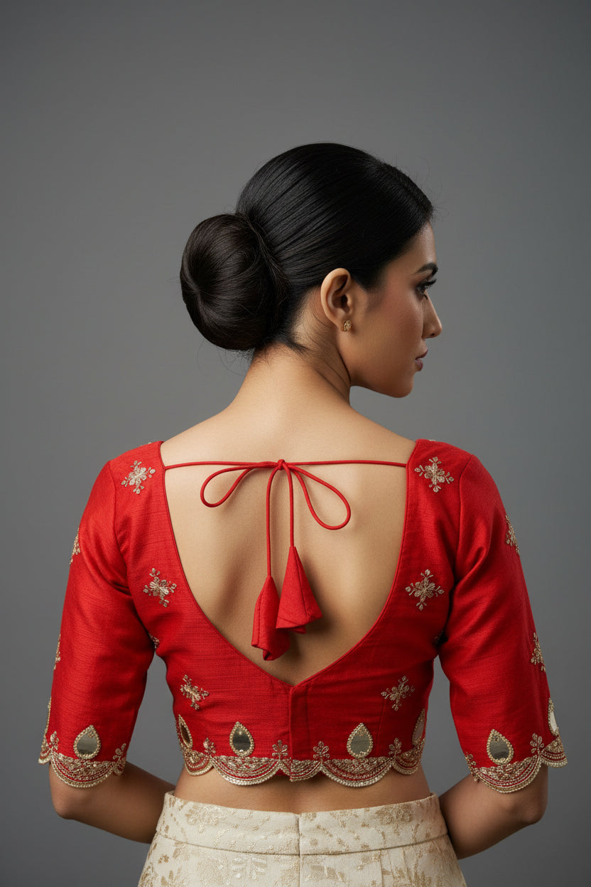 Standing Out - Fendy V neck Silk Blouse