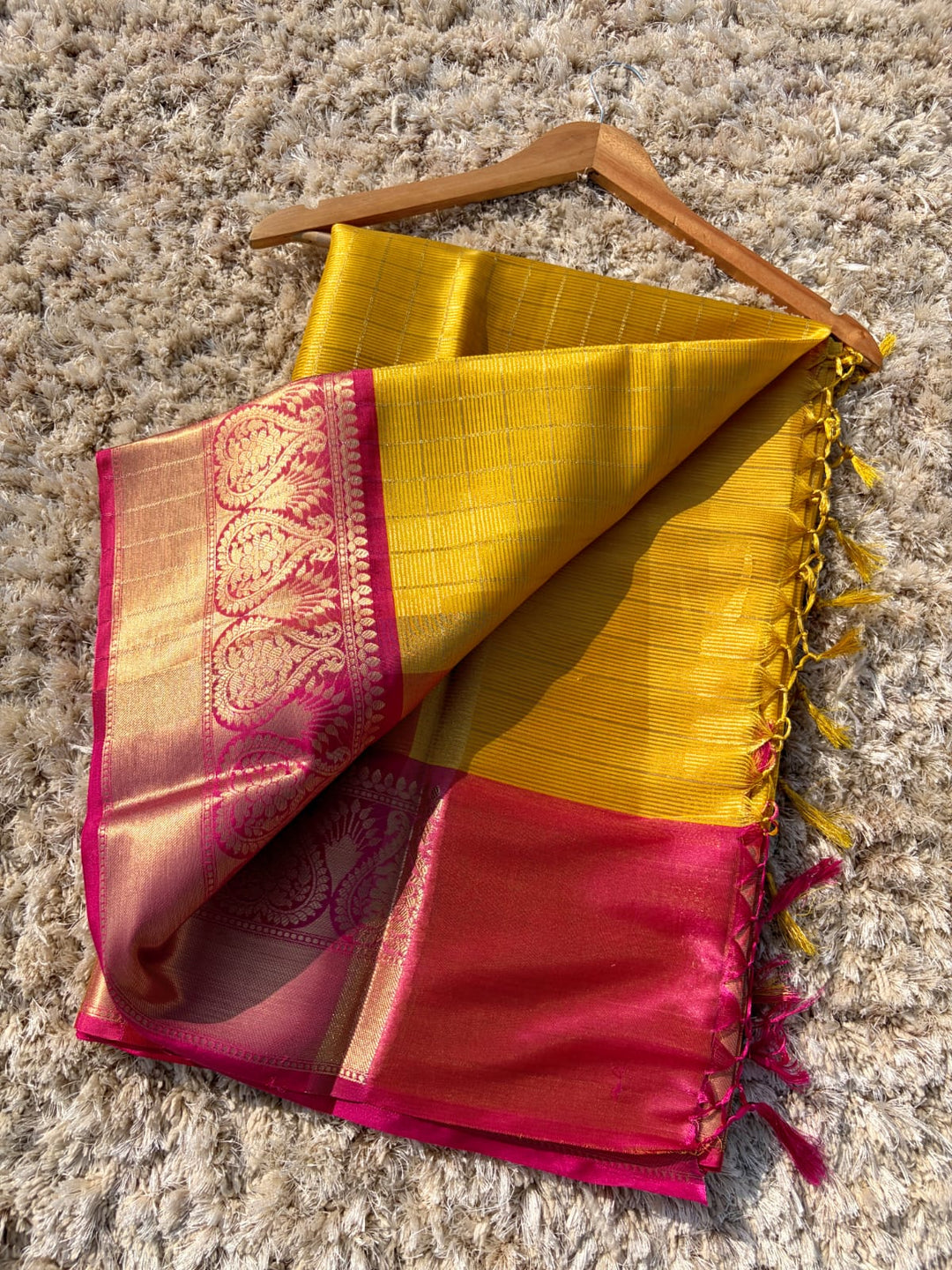 Sunrise Splendor Banarasi  Kanchipuram Saree
