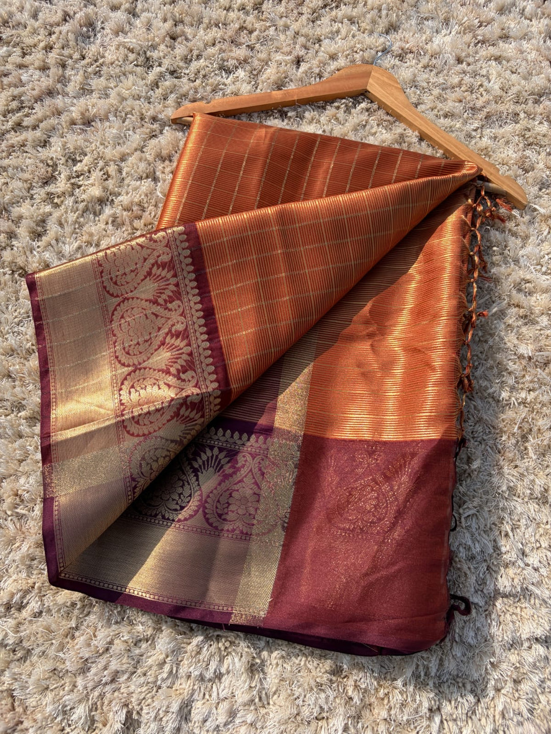 Sunrise Splendor Banarasi  Kanchipuram Saree