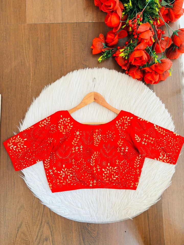 Threaded Luxury Handwork Blouse